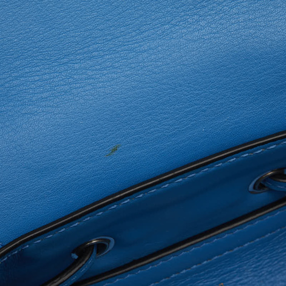 MCM Visetos Backpack Light Blue PVC Leather Women's - Picture 6 of 10